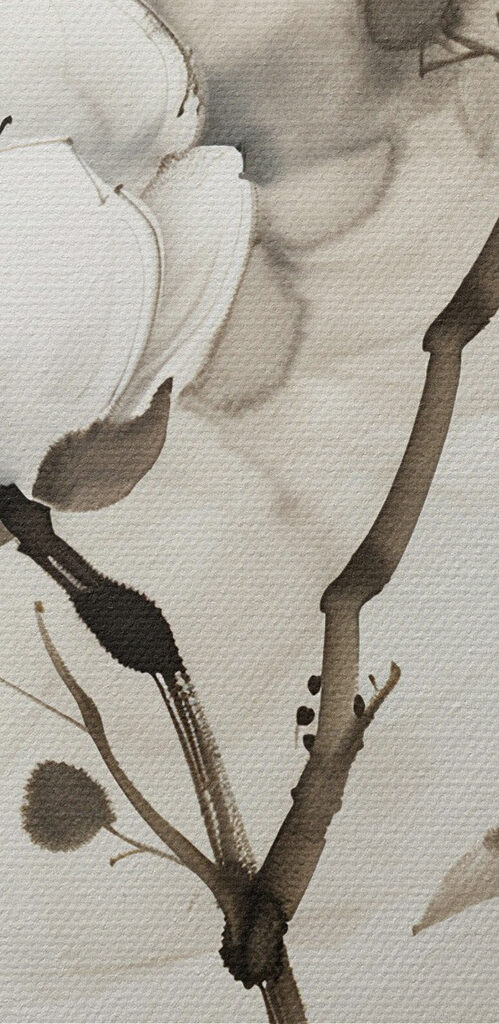 Elegant blossoms in muted tones