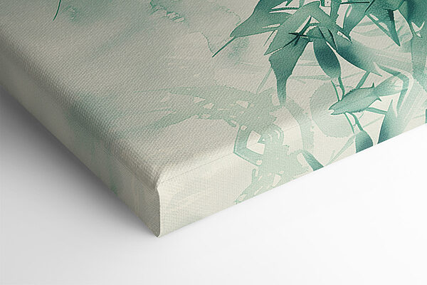 Serene bamboo leaves in gentle hues Serene bamboo leaves in gentle hues