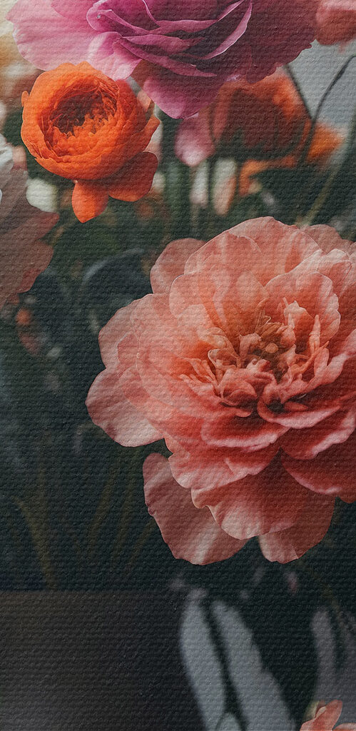 Vase of flowers on a table
