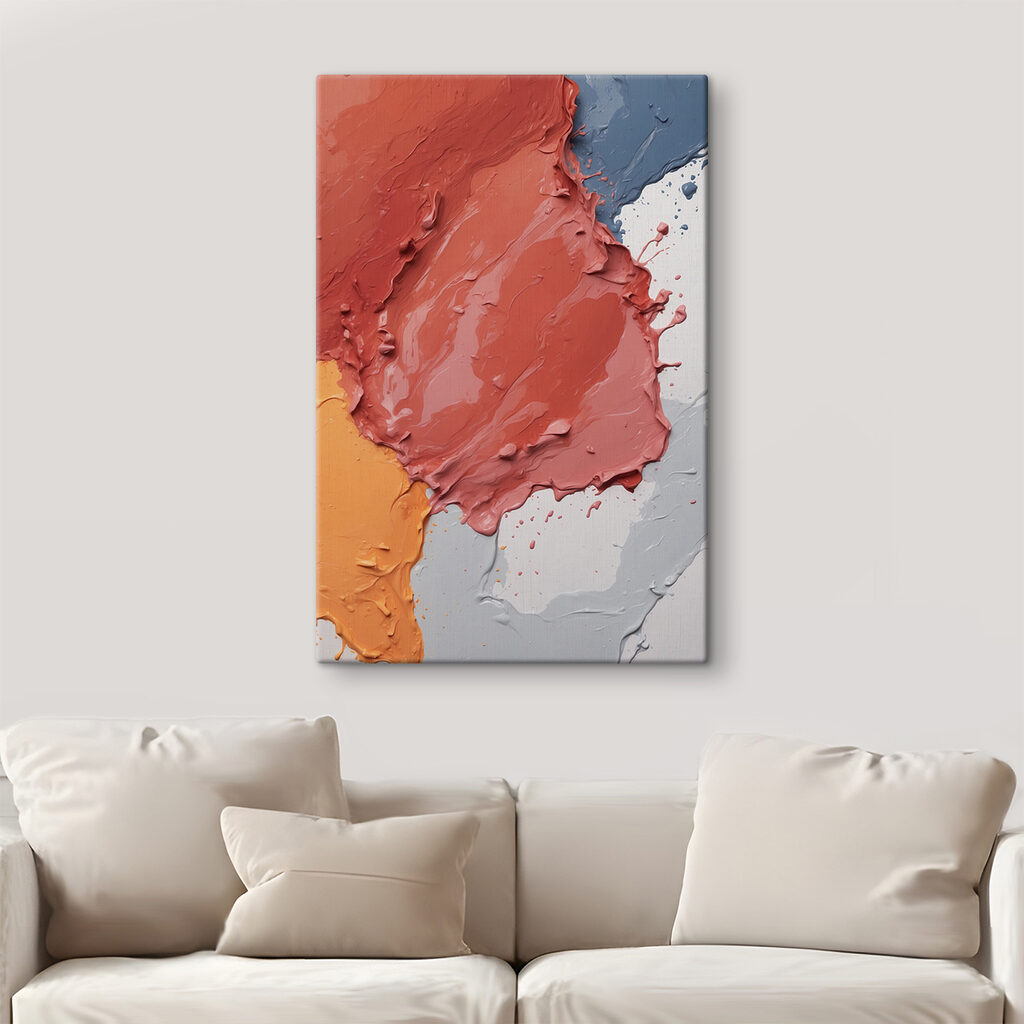 Colorful swirls of paint blend together Colorful swirls of paint blend together