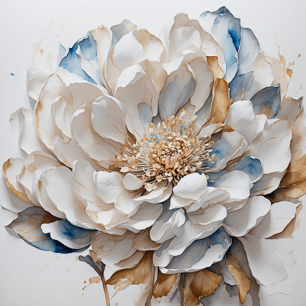 Elegant floral artistry in soft tones Elegant floral artistry in soft tones