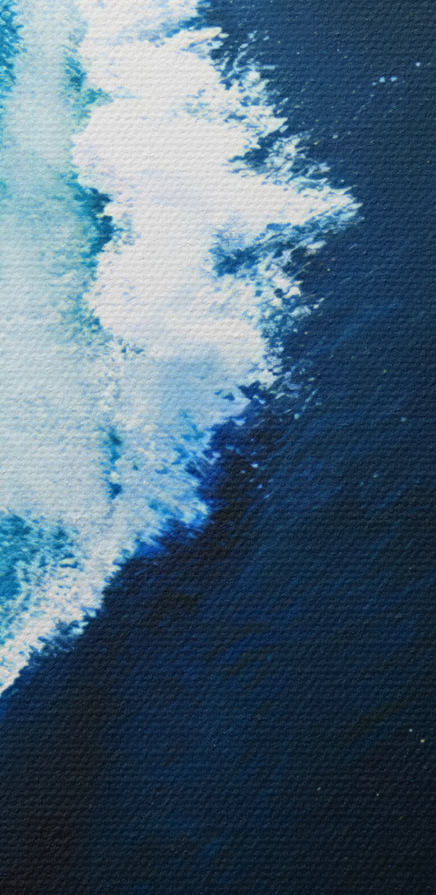 Fala rozbijająca się o ocean
