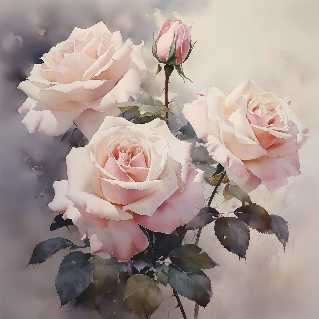 Group of pink roses Group of pink roses