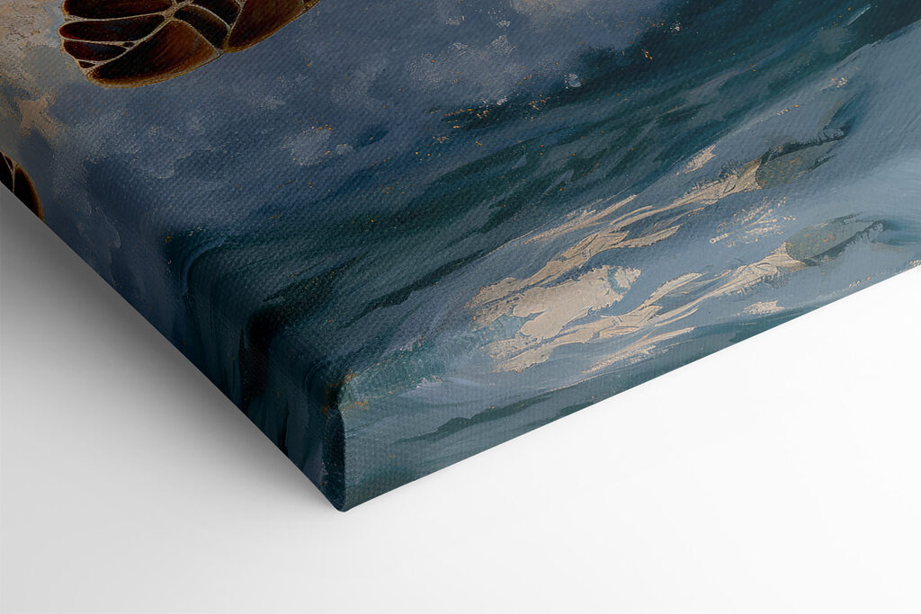 Sea turtle swimming in the ocean