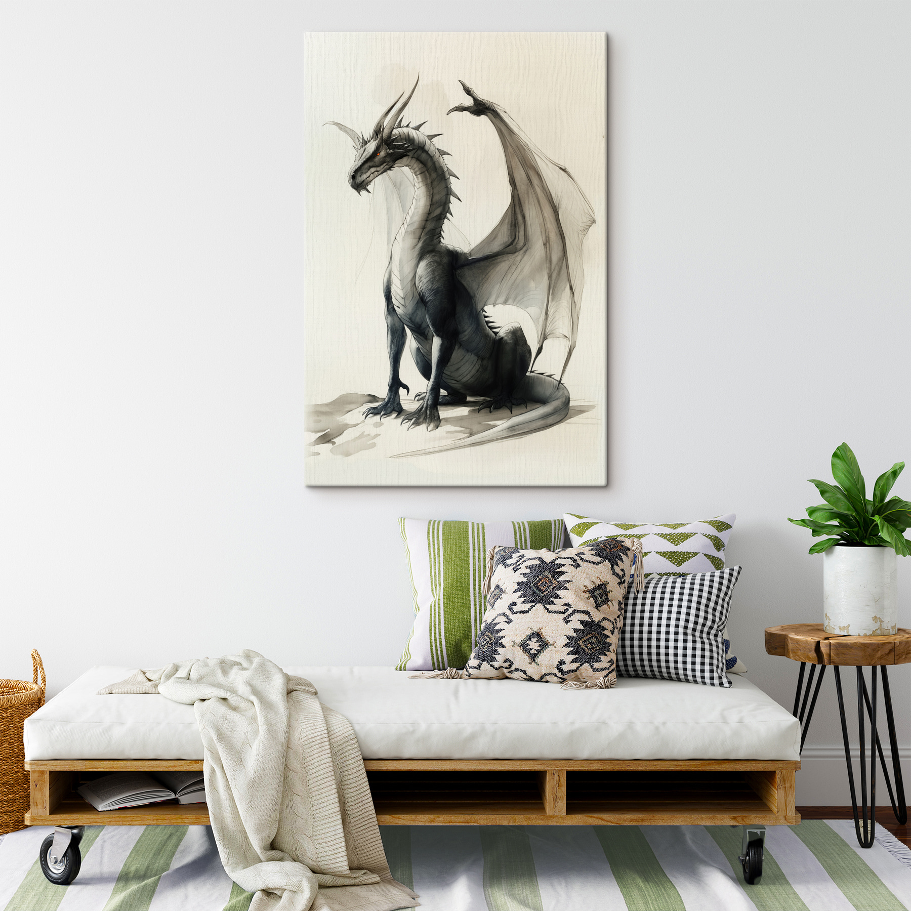 Drawing of a dragon Drawing of a dragon