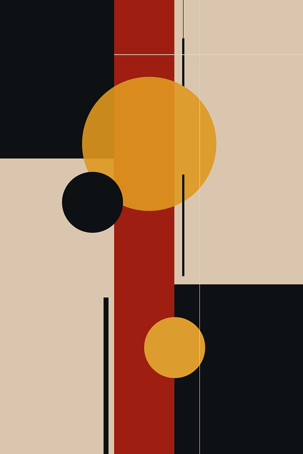Kolorowa grafika z okręgami i liniami Kolorowa grafika z okręgami i liniami