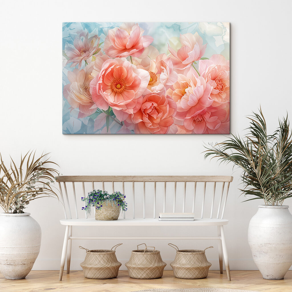 Group of pink flowers