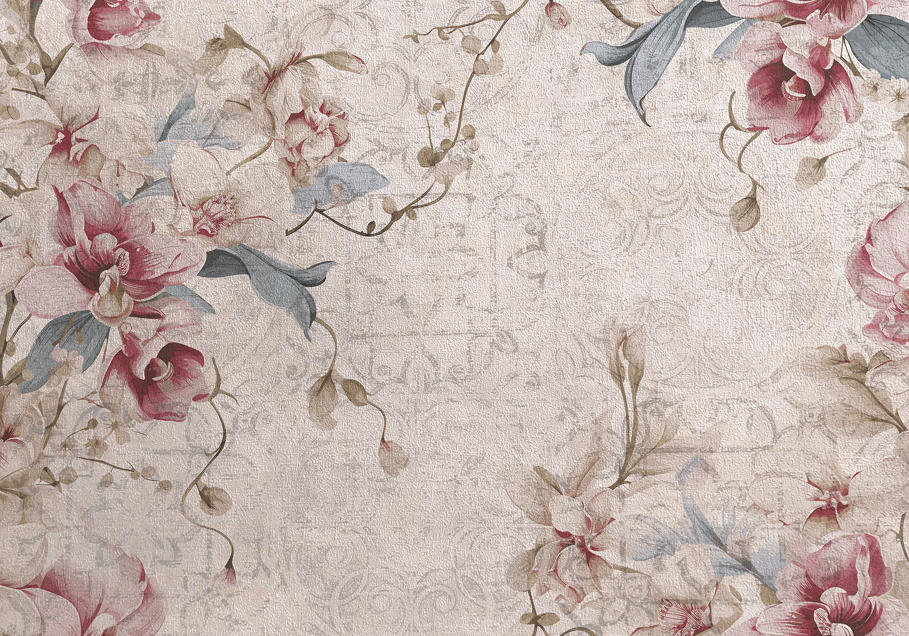 Close up of a floral pattern Close up of a floral pattern