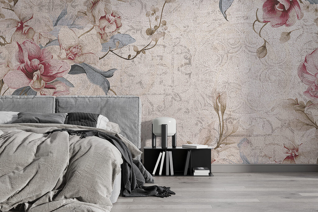 Close up of a floral pattern Close up of a floral pattern