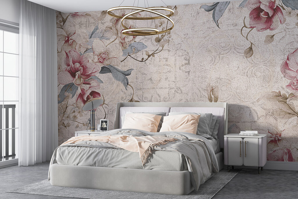 Close up of a floral pattern Close up of a floral pattern