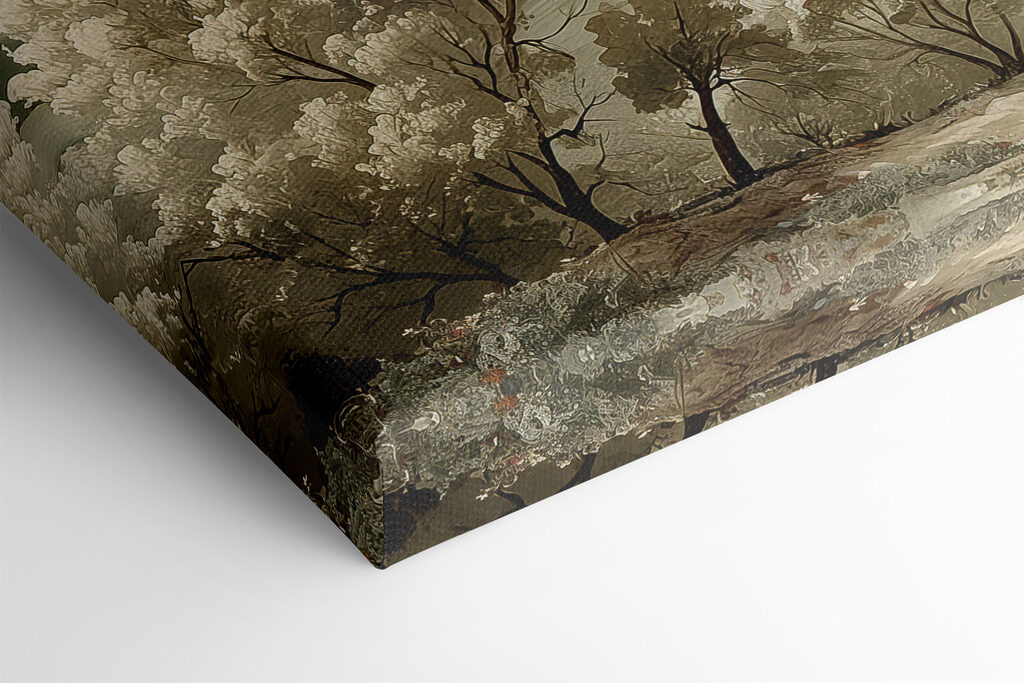 Landscape with trees and hills Landscape with trees and hills