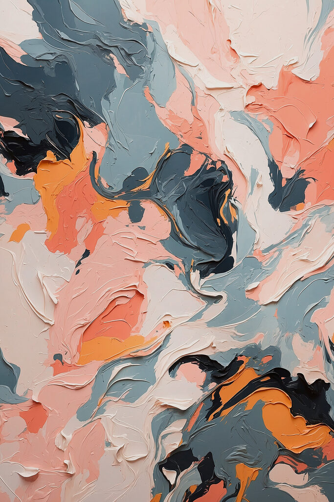 Colorful abstract swirls of paint Colorful abstract swirls of paint