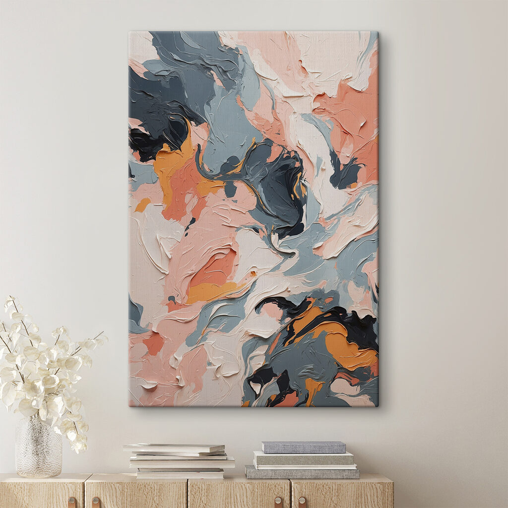 Colorful abstract swirls of paint Colorful abstract swirls of paint