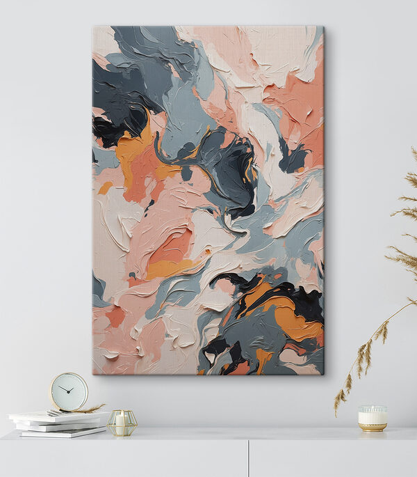 Colorful abstract swirls of paint Colorful abstract swirls of paint