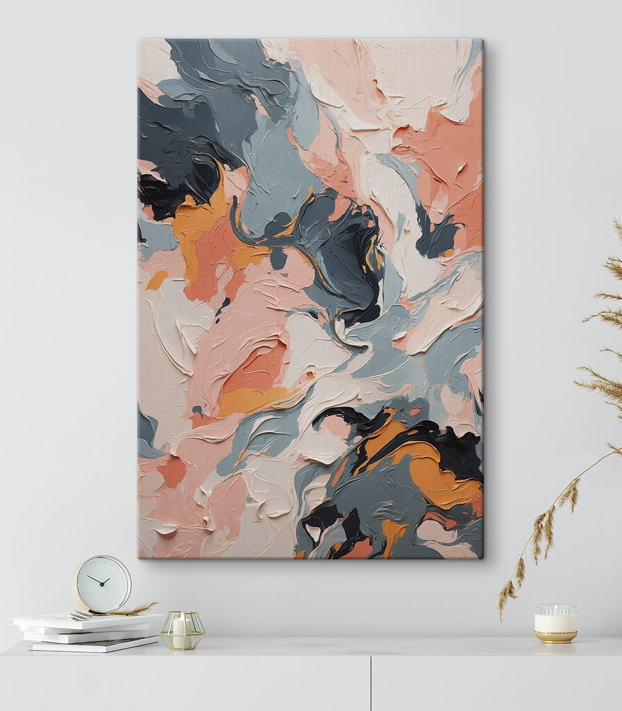 Colorful abstract swirls of paint Colorful abstract swirls of paint