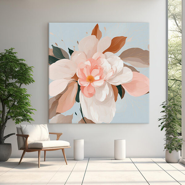 Delicate blooms in soft pastel hues