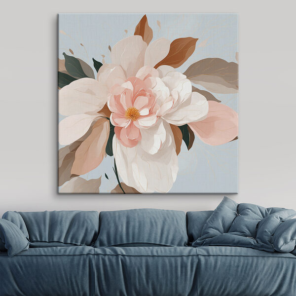 Delicate blooms in soft pastel hues