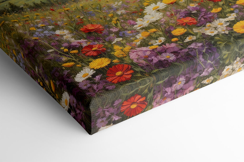 Field of colorful flowers