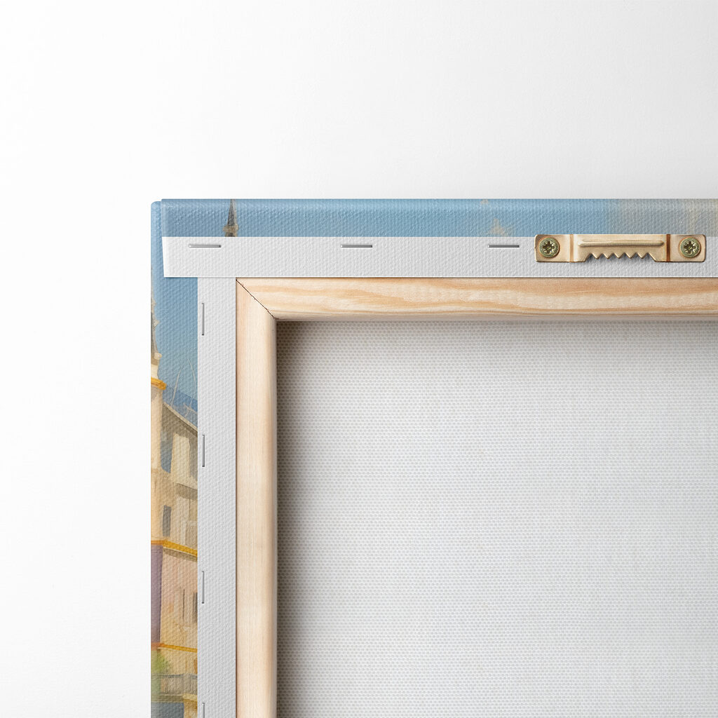 Building on a cliff by the water