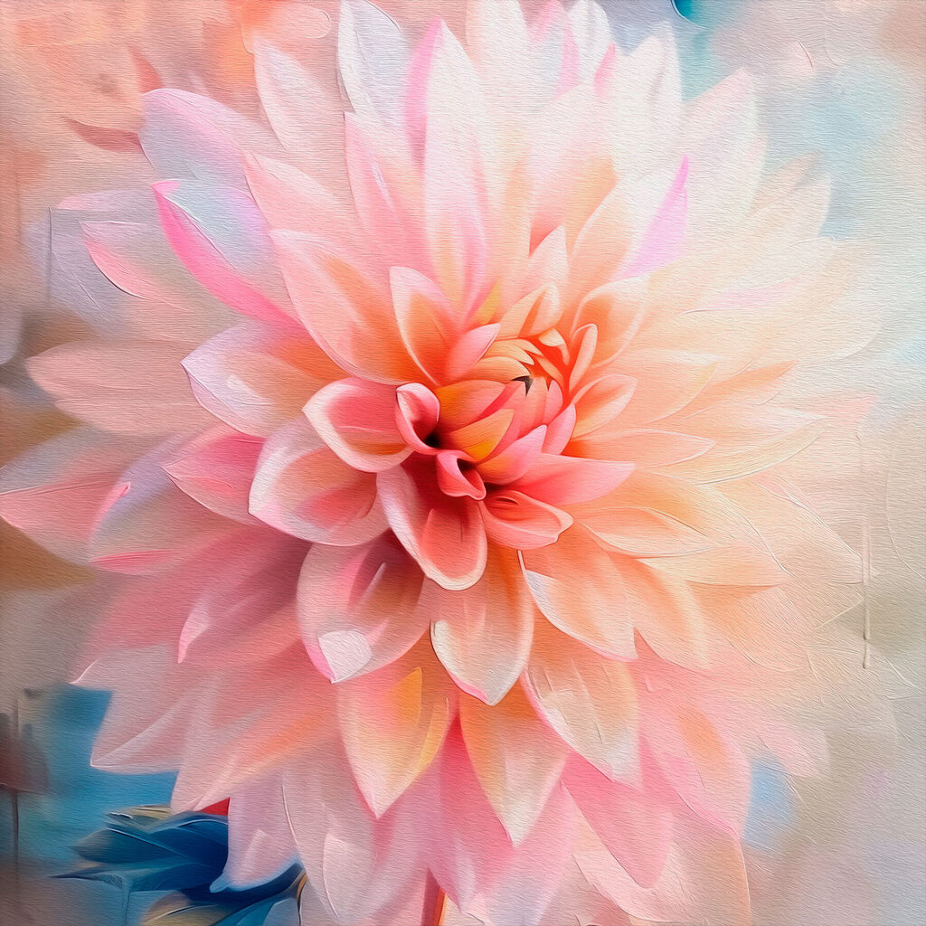 Delicate petals in soft hues
