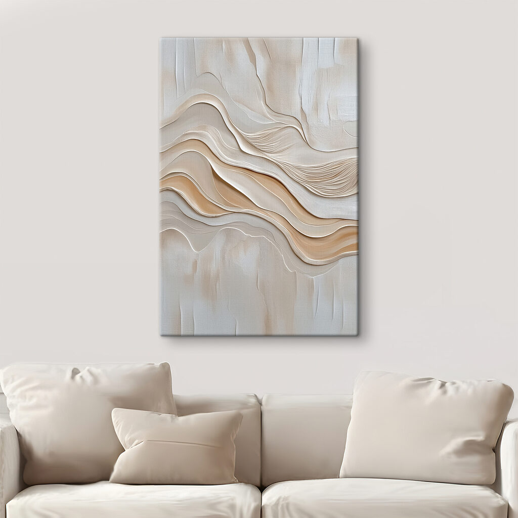 White and brown wavy lines White and brown wavy lines