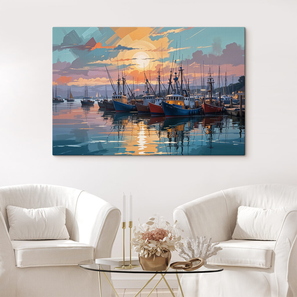 Group of boats on water