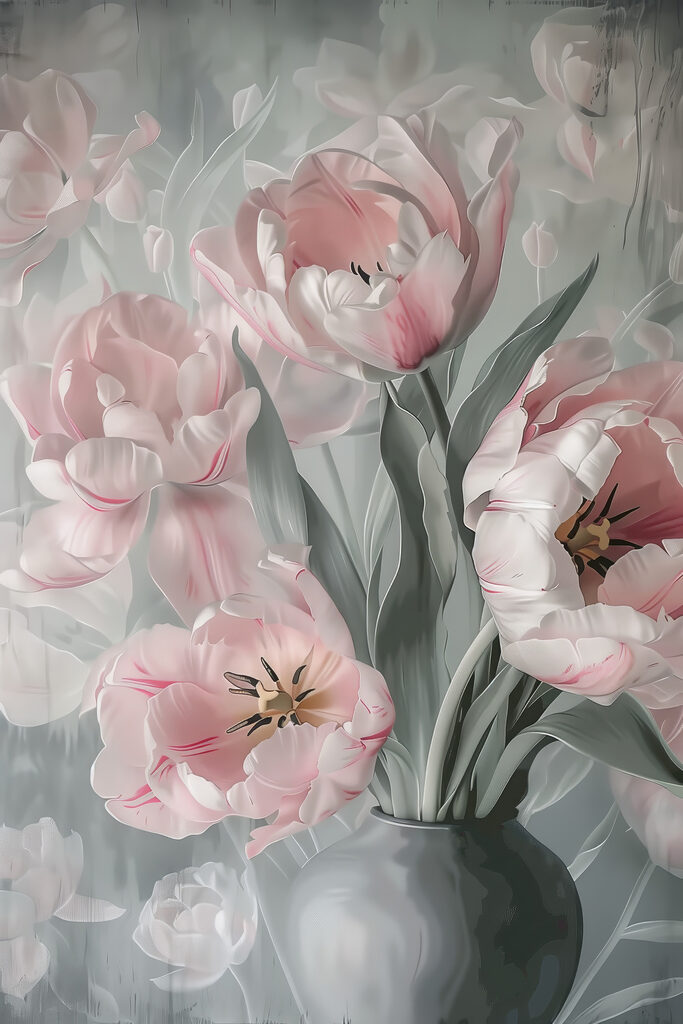Elegant blooms in soft pastel hues Elegant blooms in soft pastel hues