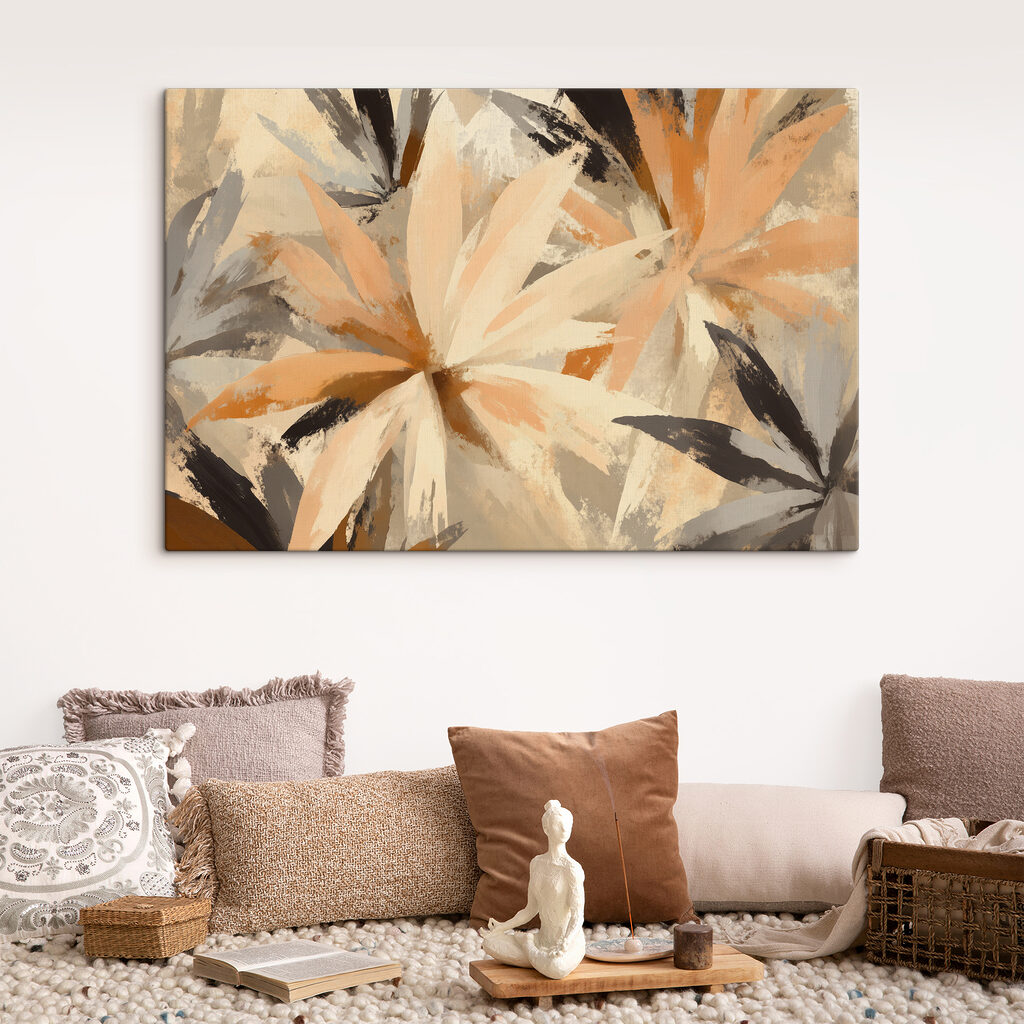 Abstract floral design in warm tones Abstract floral design in warm tones