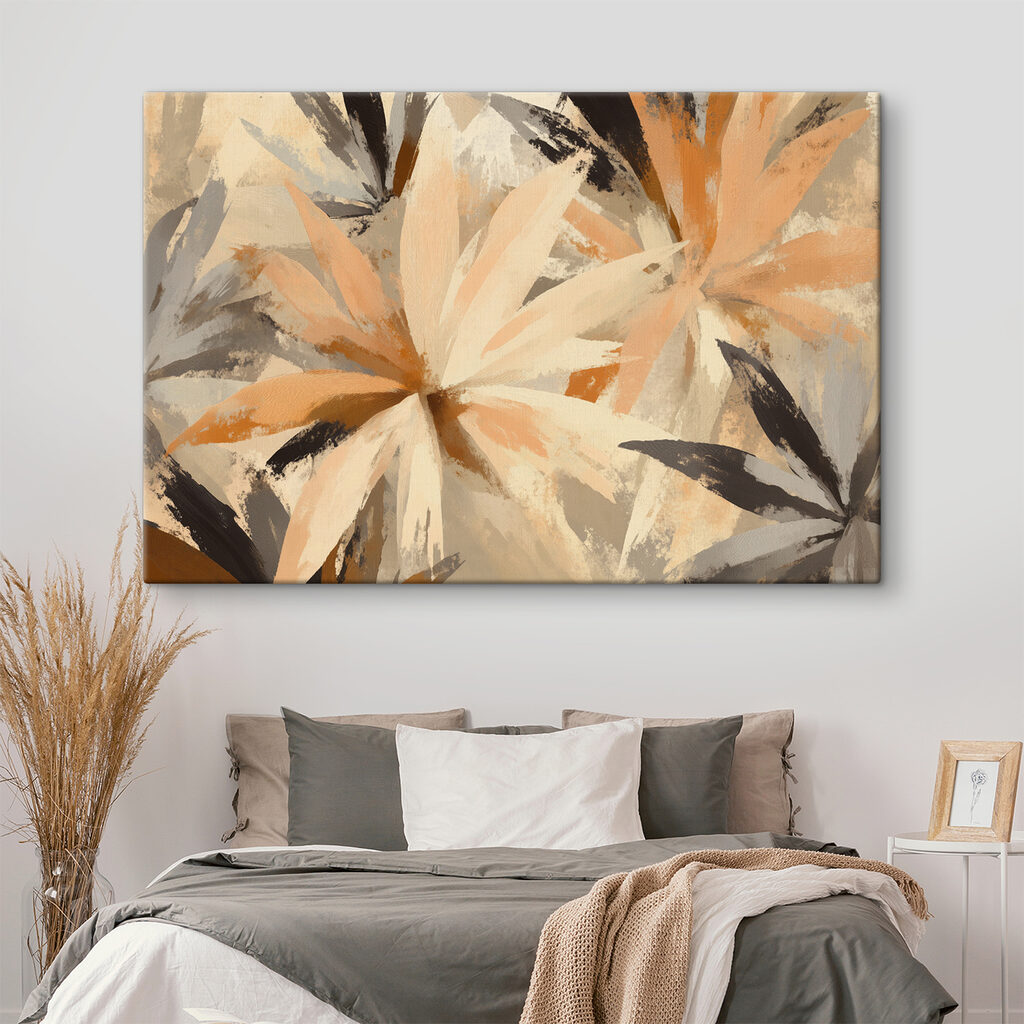 Abstract floral design in warm tones Abstract floral design in warm tones