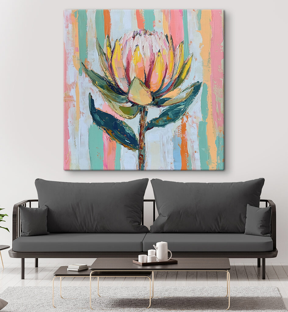 Painting of a flower Painting of a flower