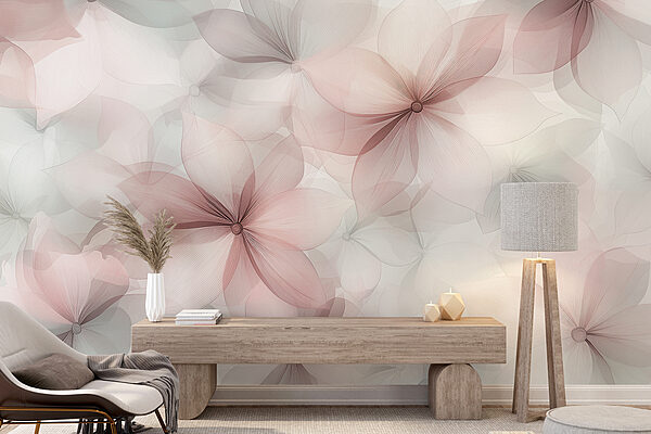 Group of flowers on a white background Group of flowers on a white background