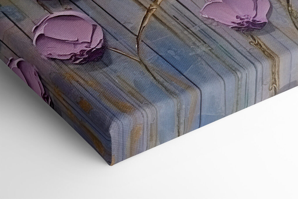 Painting of purple flowers Painting of purple flowers