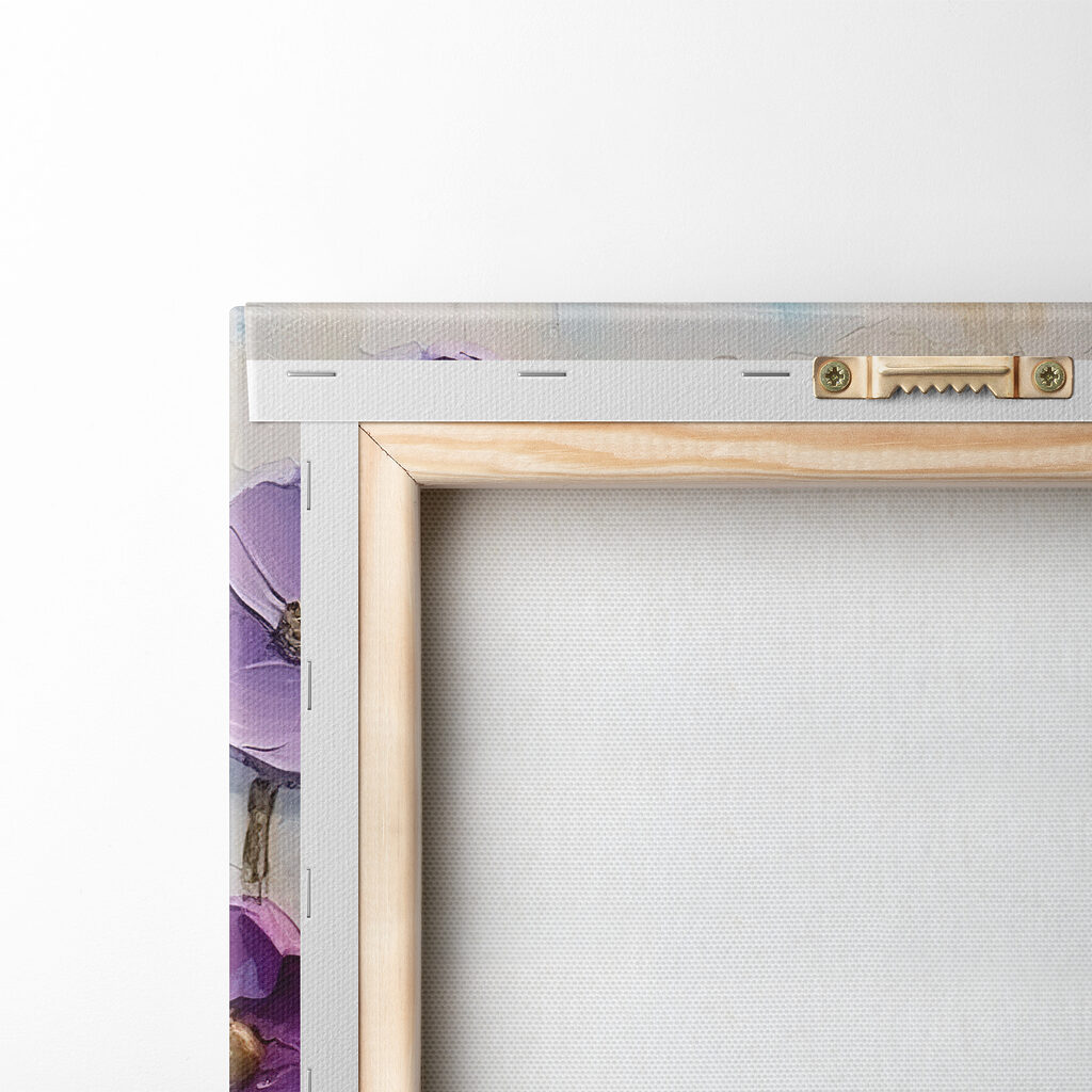 Painting of purple flowers Painting of purple flowers