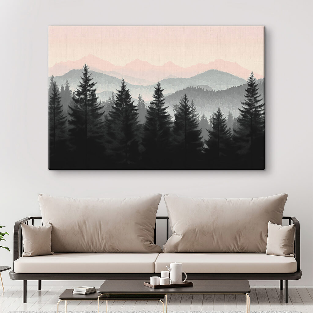 Group of trees in a forest Group of trees in a forest