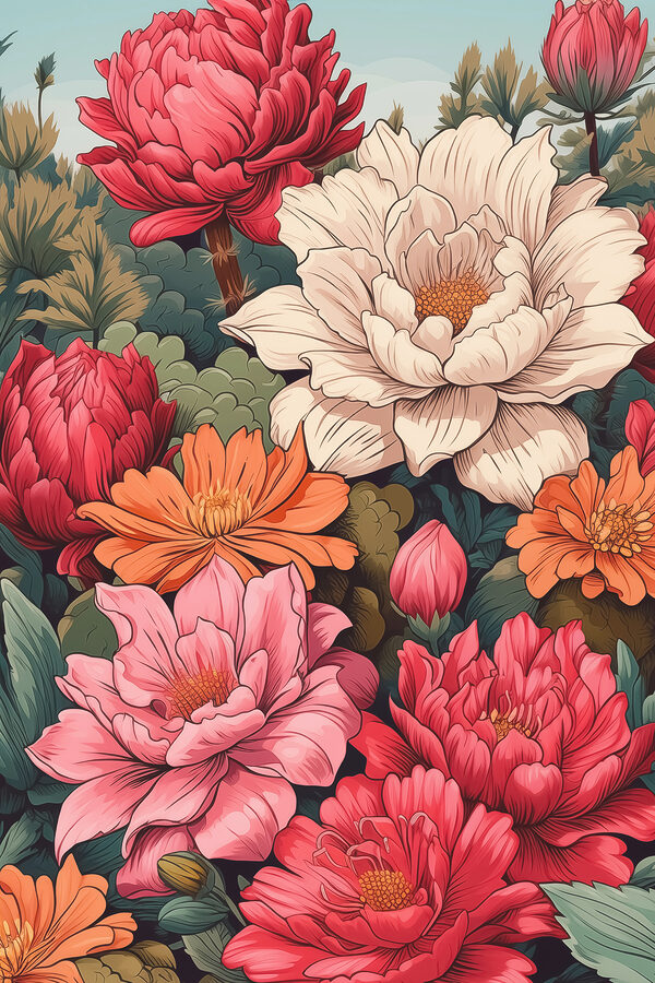 Vibrant blooms in full bloom