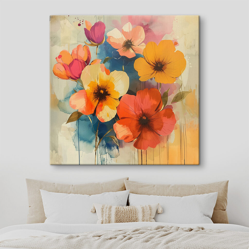 Vibrant blooms in soft colors Vibrant blooms in soft colors