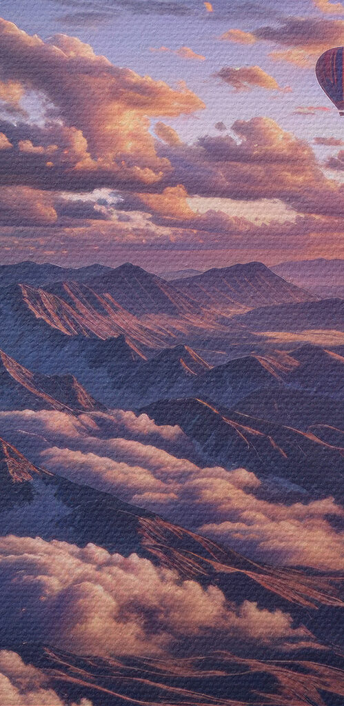 Hot air balloons in the sky