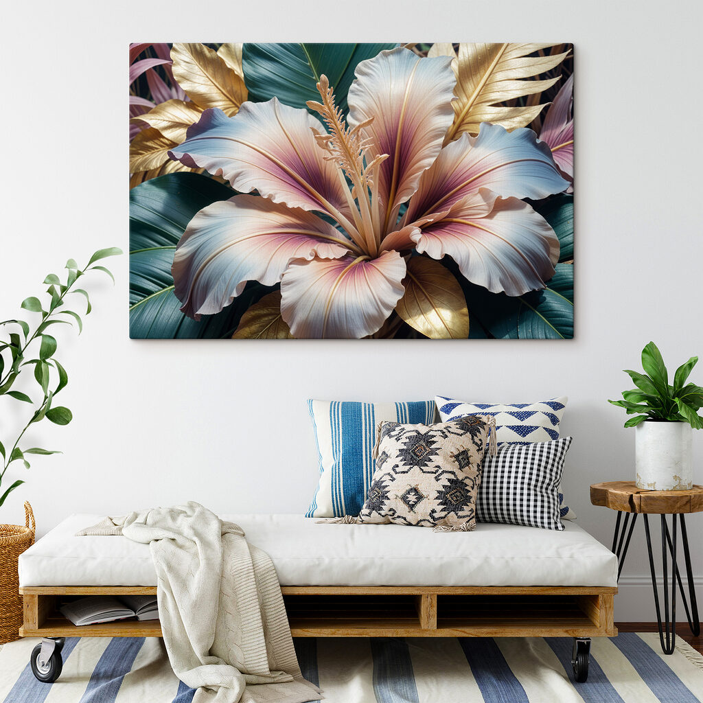 Vibrant foliage in soft colors