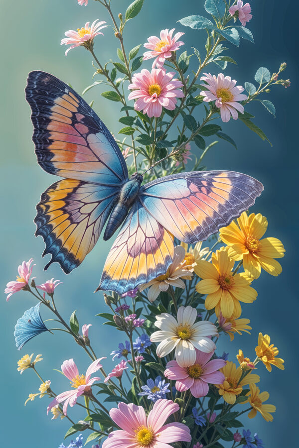 Motyl na kwiatku Motyl na kwiatku