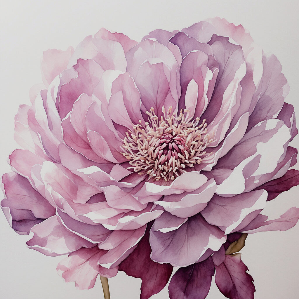 Delicate bloom in soft pastel hues