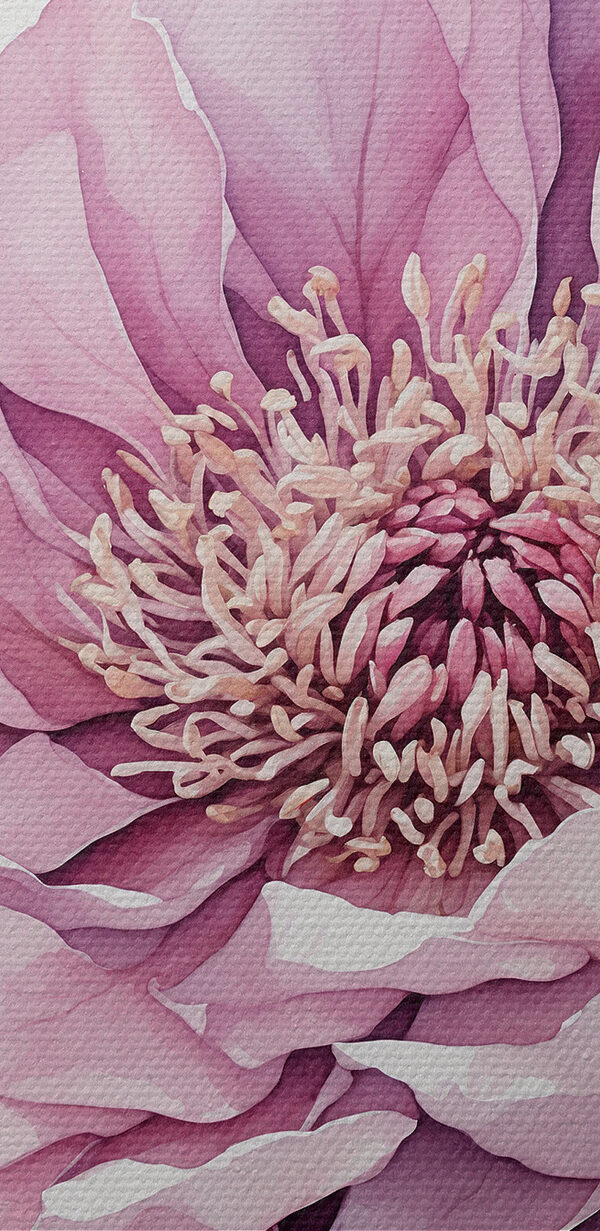 Delicate bloom in soft pastel hues