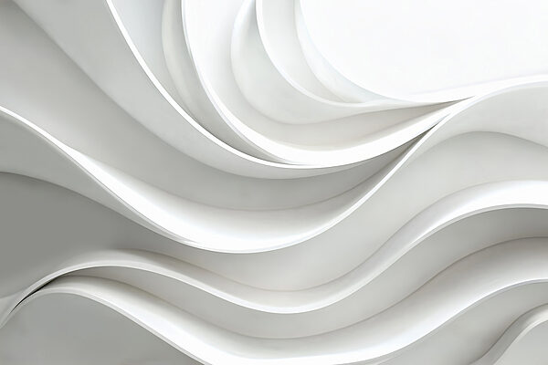 White wall with curved lines White wall with curved lines