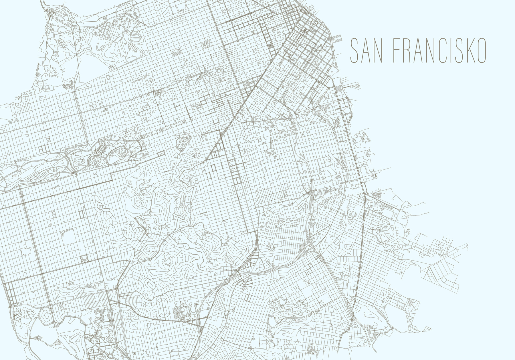 Map of a city Map of a city