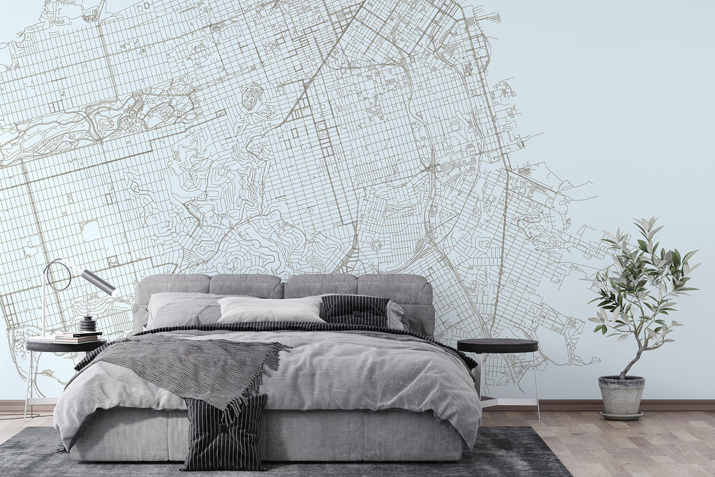 Map of a city Map of a city