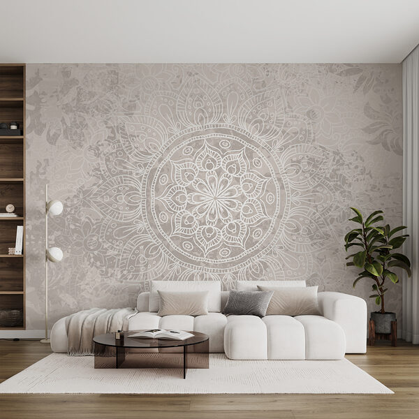 Biało-szara mandala Biało-szara mandala