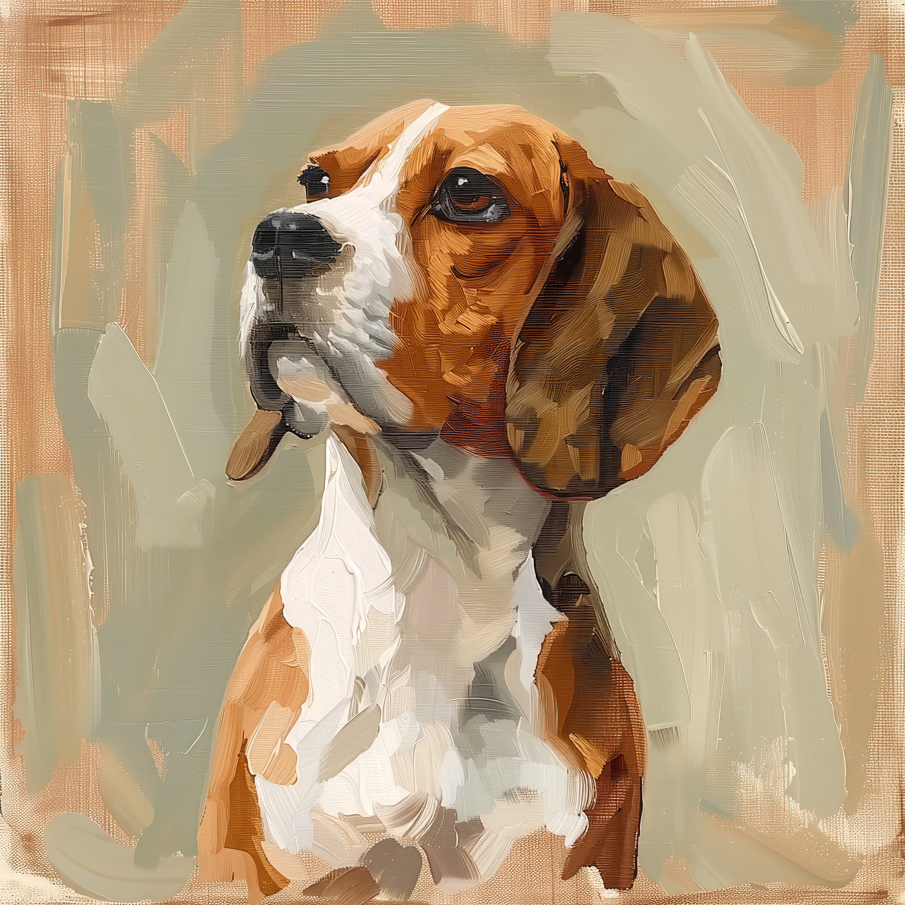 Painting of a dog