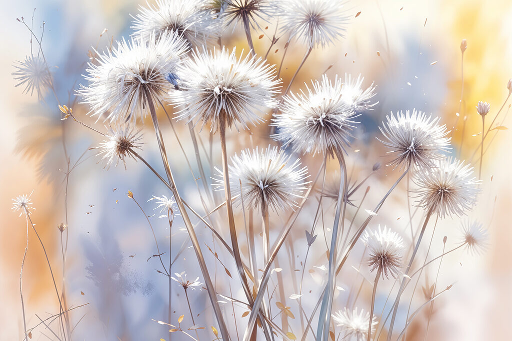 Group of white flowers