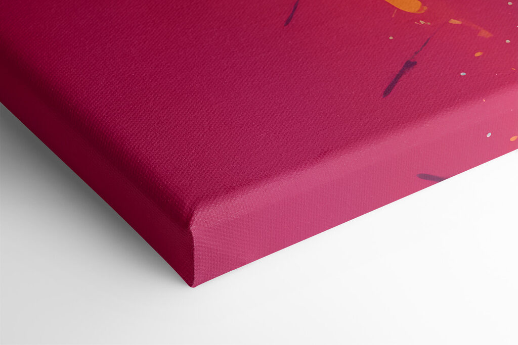 Cat with colorful paint splashes