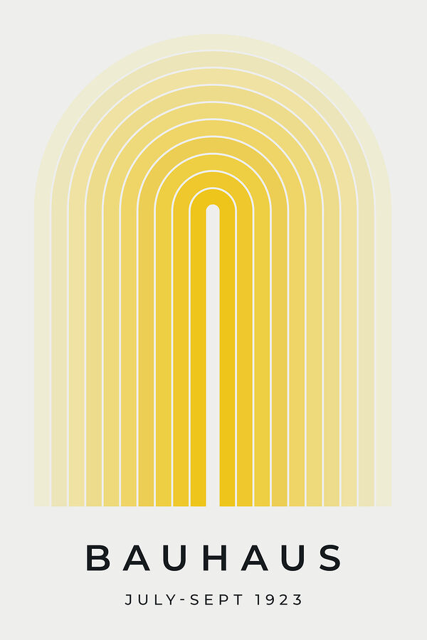 Yellow and white arch