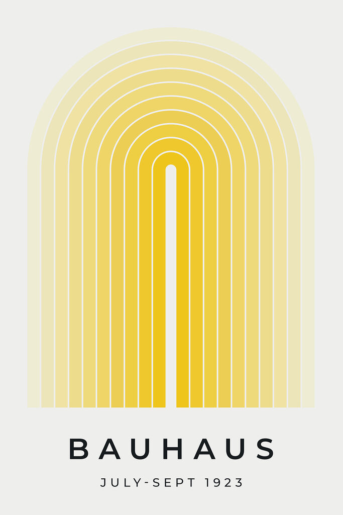 Yellow and white arch